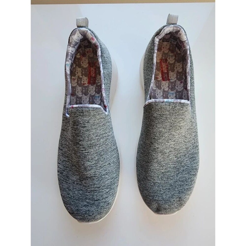 Skechers Go Walk Joy Bella Yorkie Slip On Sneakers Gray Heather Women's Size 9